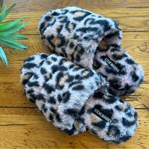 Steve Madden Pink Leopard Slippers NWOT